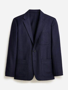 J. Crew Wallace & Barnes Three-roll-two Blazer in English Melton Wool